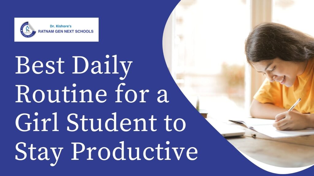 Daily routine for a girl student